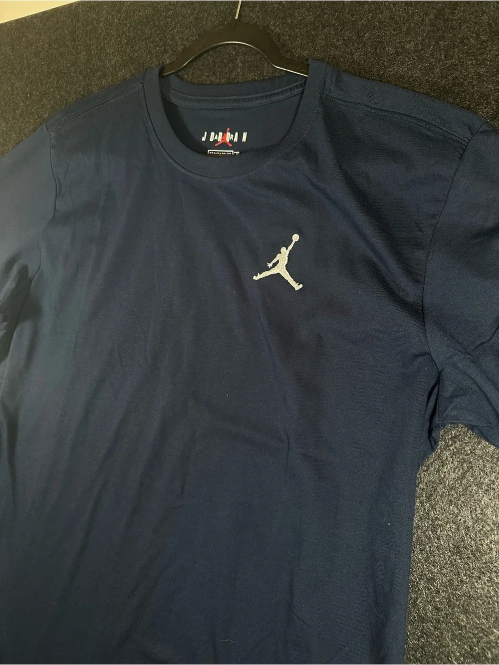 Jordan Mens XXL Navy Short Sleeve Embroidered Jumpman T-Shirt